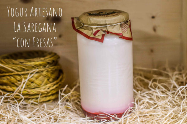 Yogur Artesano La Saregana "con Fresa" Grande