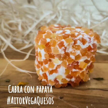 Queso Mini Cabra con Papaya