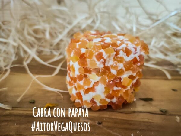 Queso Mini Cabra con Papaya