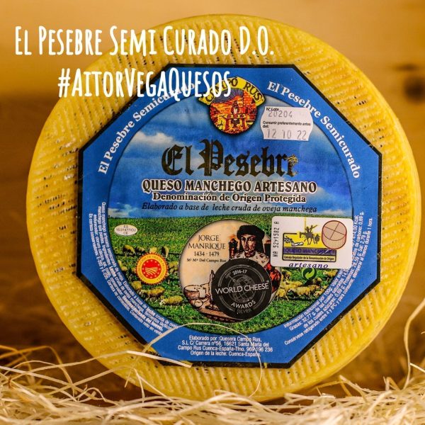 Queso El Pesebre Semi Curado D.O. Pieza Entera