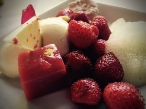 Fresas de La Huerta del Llar de VIri con cremoso de Chocolate Blanco