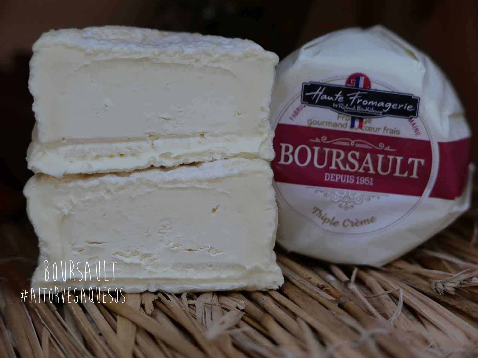 Queso francés Boursault pieza entera triple crema de vaca