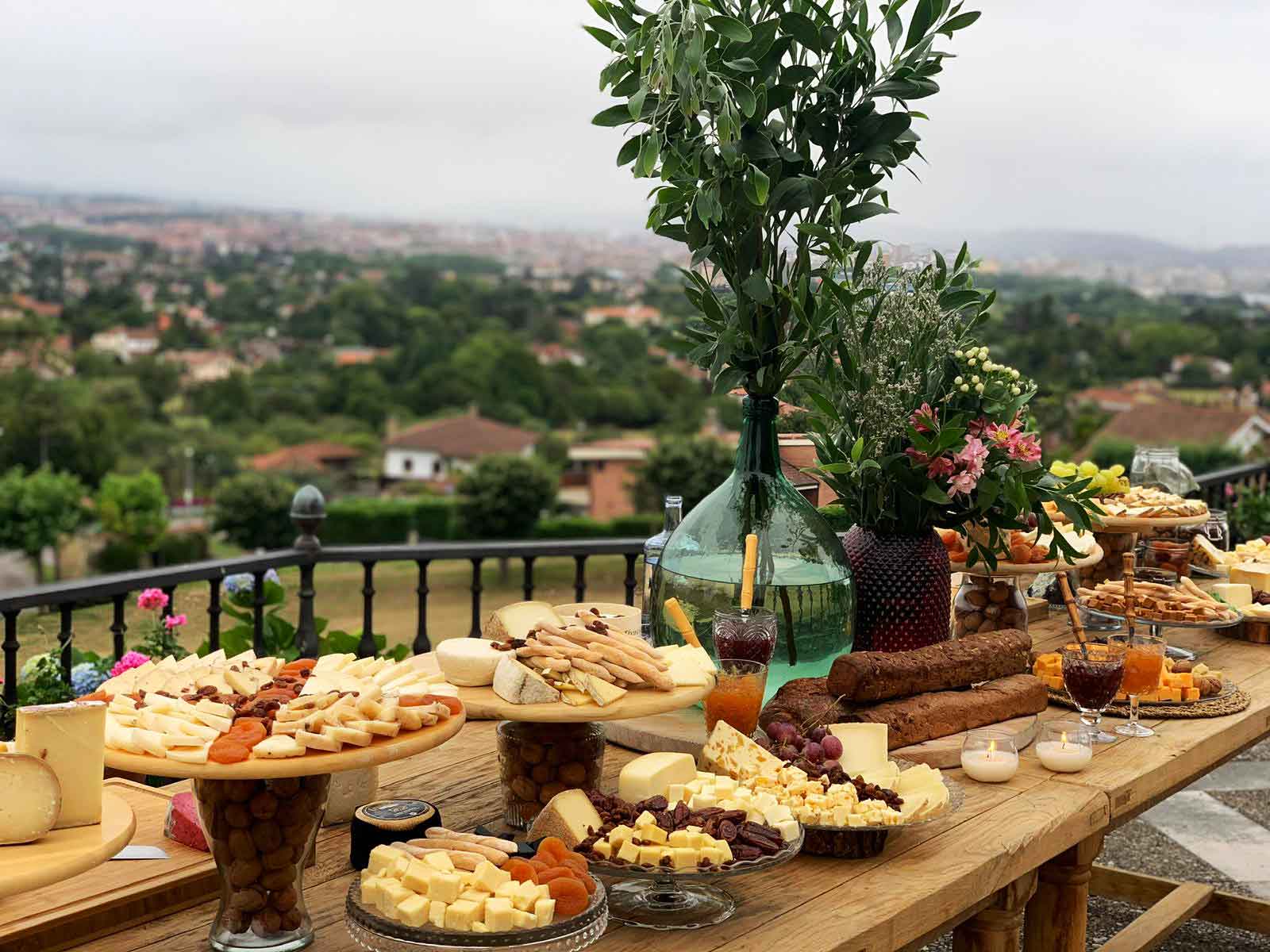 Mesa de Quesos para un cumpleaños
