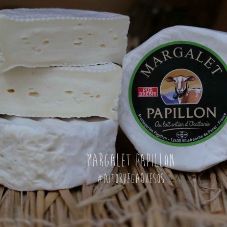 Queso de oveja blando Margalet Papillon con corteza blanca
